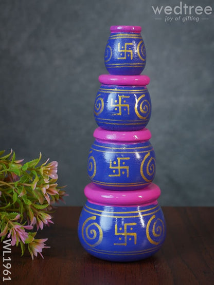 Kubera Lakshmi Pot Set (Set of 4)