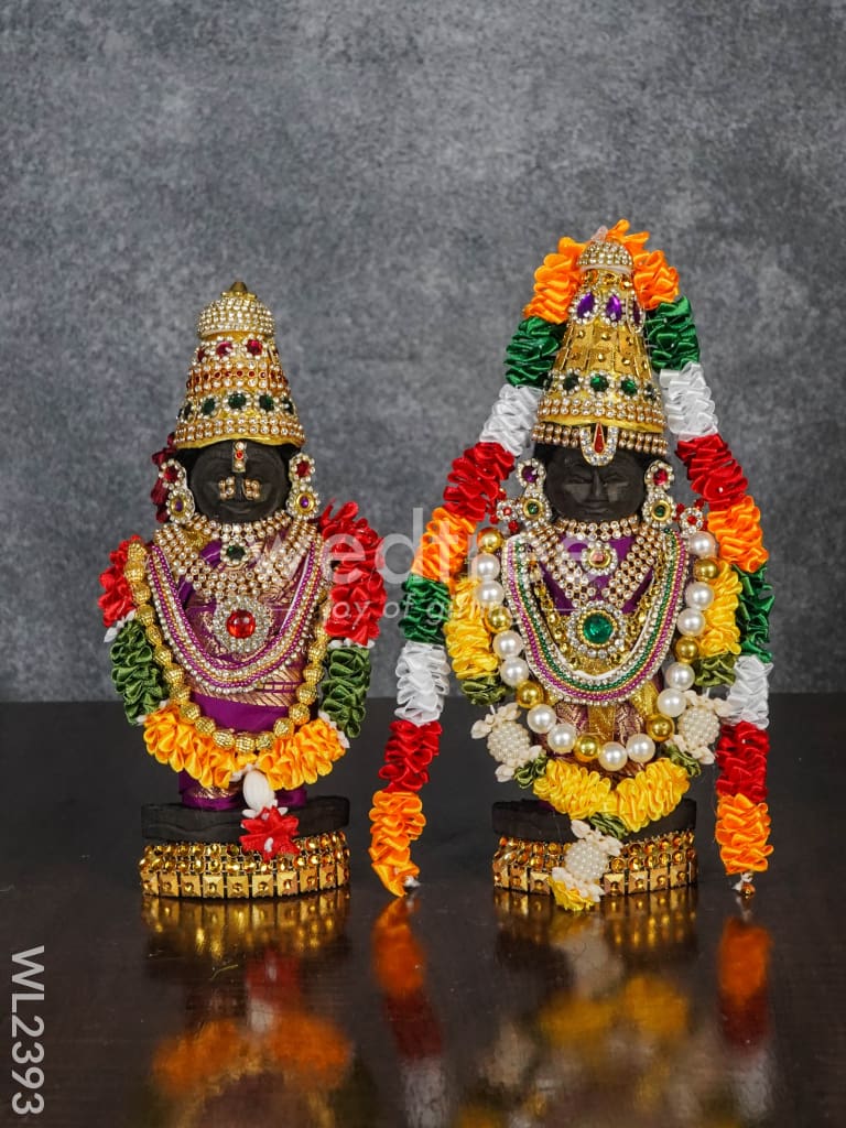 Marapachi Doll (Padmavathi Thayar & Tirupathi Balaji) - 9 inch