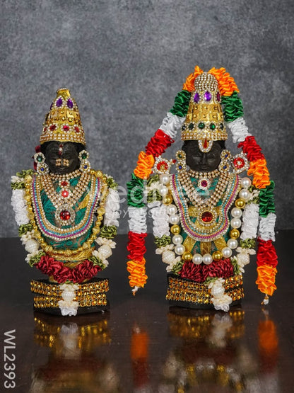 Marapachi Doll (Padmavathi Thayar & Tirupathi Balaji) - 9 inch