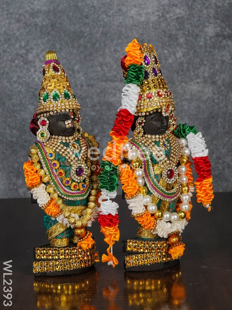 Marapachi Doll (Padmavathi Thayar & Tirupathi Balaji) - 9 inch