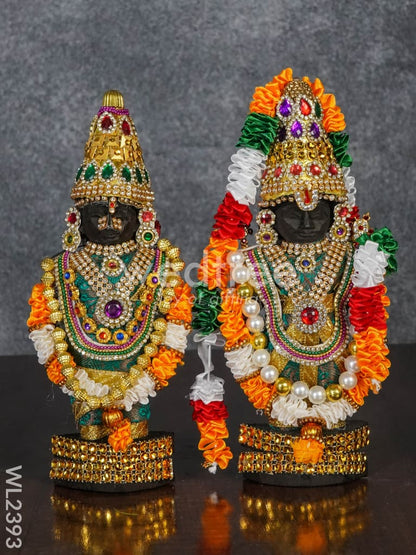 Marapachi Doll (Padmavathi Thayar & Tirupathi Balaji) - 9 inch