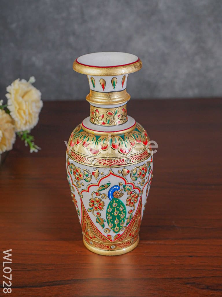 Marble flower vase 9 inch