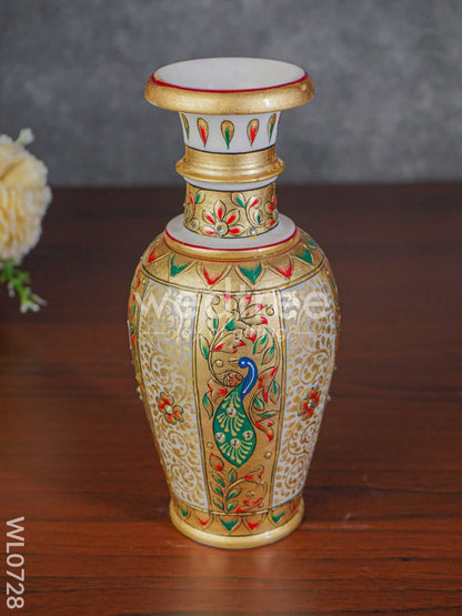 Marble flower vase 9 inch