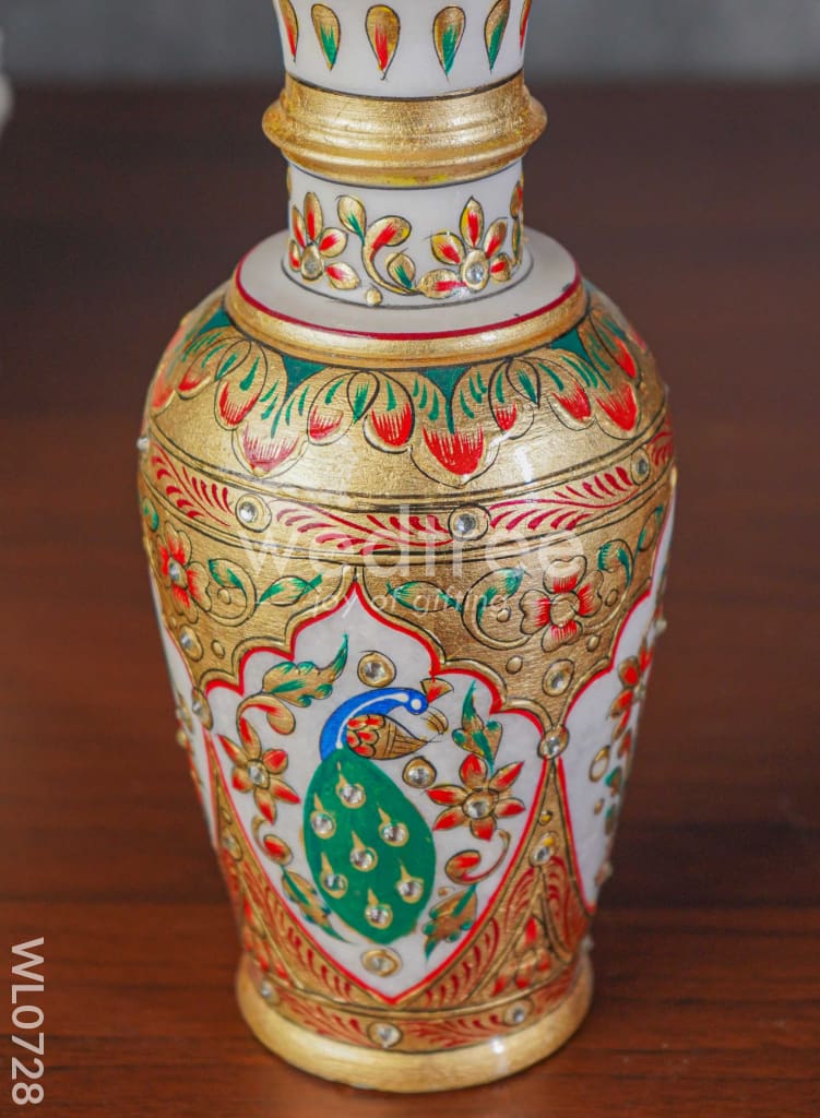 Marble flower vase 9 inch