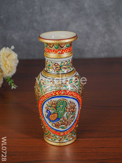 Marble flower vase 9 inch