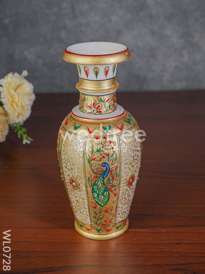 Marble flower vase 9 inch