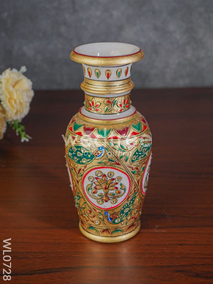 Marble flower vase 9 inch