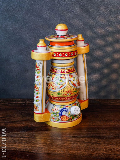 Marble lantern 8 inch