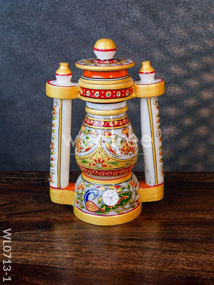 Marble lantern 8 inch