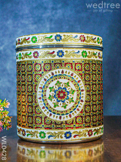 Meenakari Dabba 10 Inch