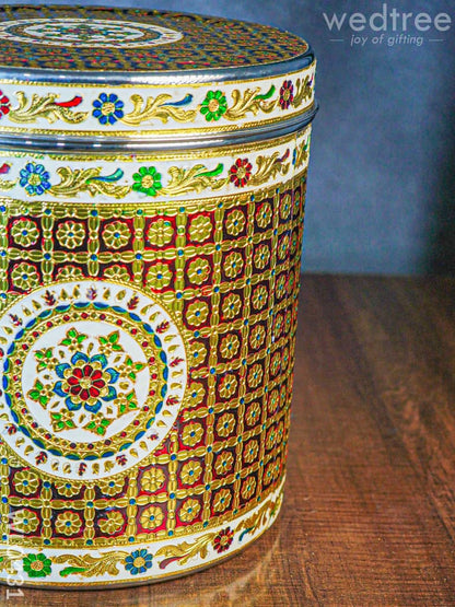 Meenakari Dabba 12 inch