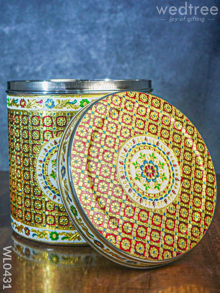 Meenakari Dabba 12 inch