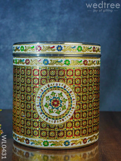 Meenakari Dabba 12 inch