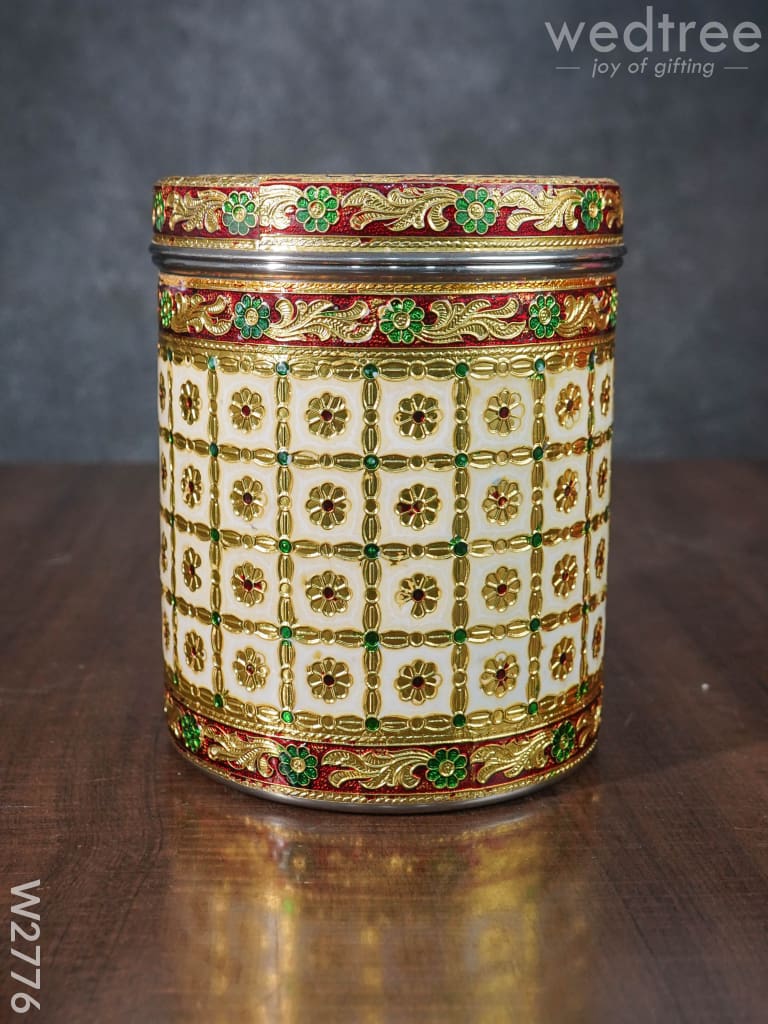 Meenakari Dabba - 7 inch