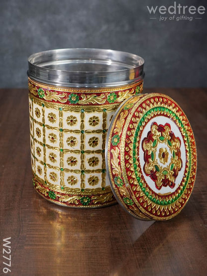 Meenakari Dabba - 7 inch