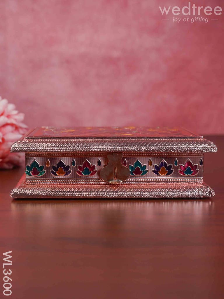 Meenakari Dry Fruit Box - Copper Finish