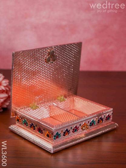 Meenakari Dry Fruit Box - Copper Finish