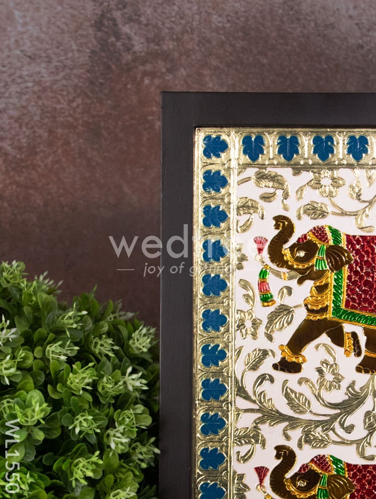 Meenakari Elephant Wall hanging