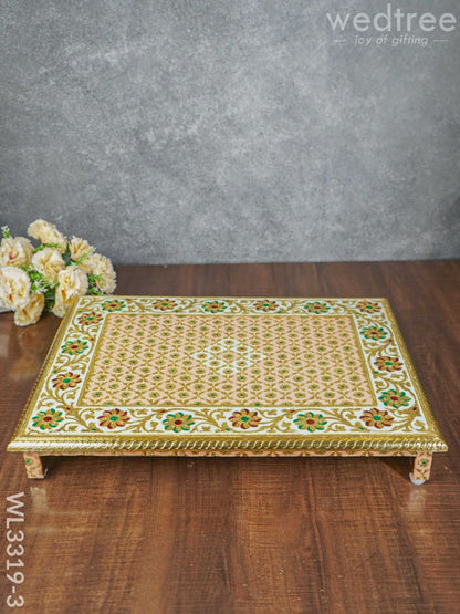 Meenakari Manai - 21 x 15 inch