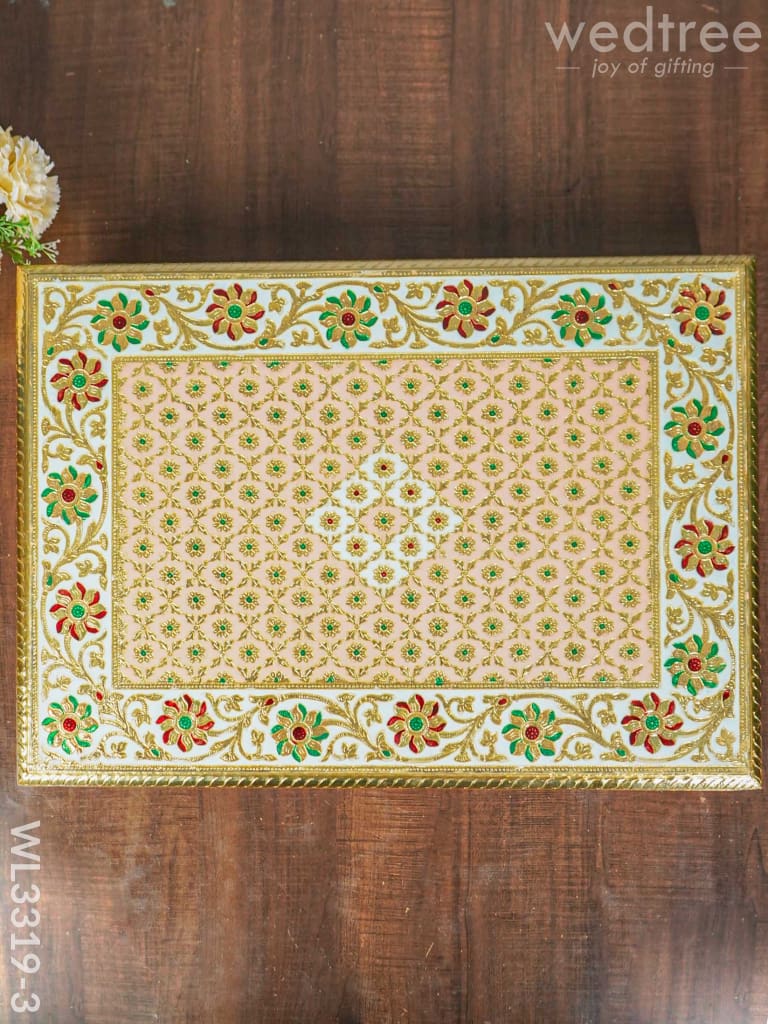 Meenakari Manai - 21 x 15 inch