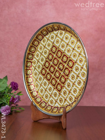 Meenakari Plate - 10 inch