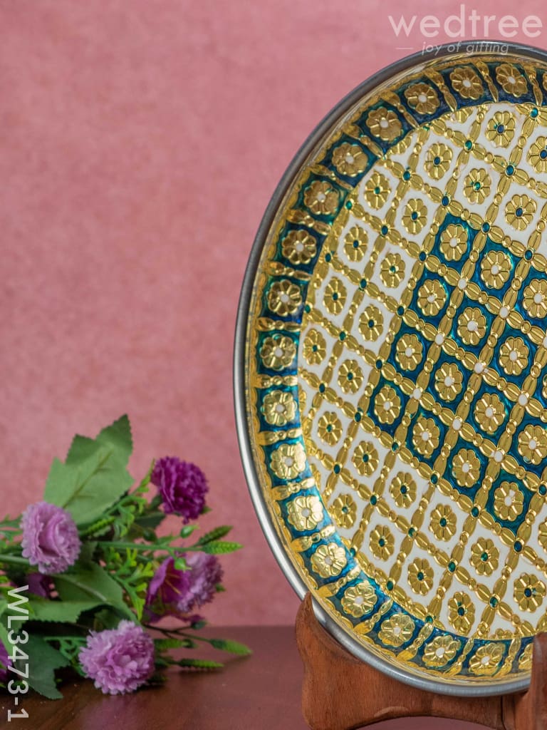 Meenakari Plate - 10 inch