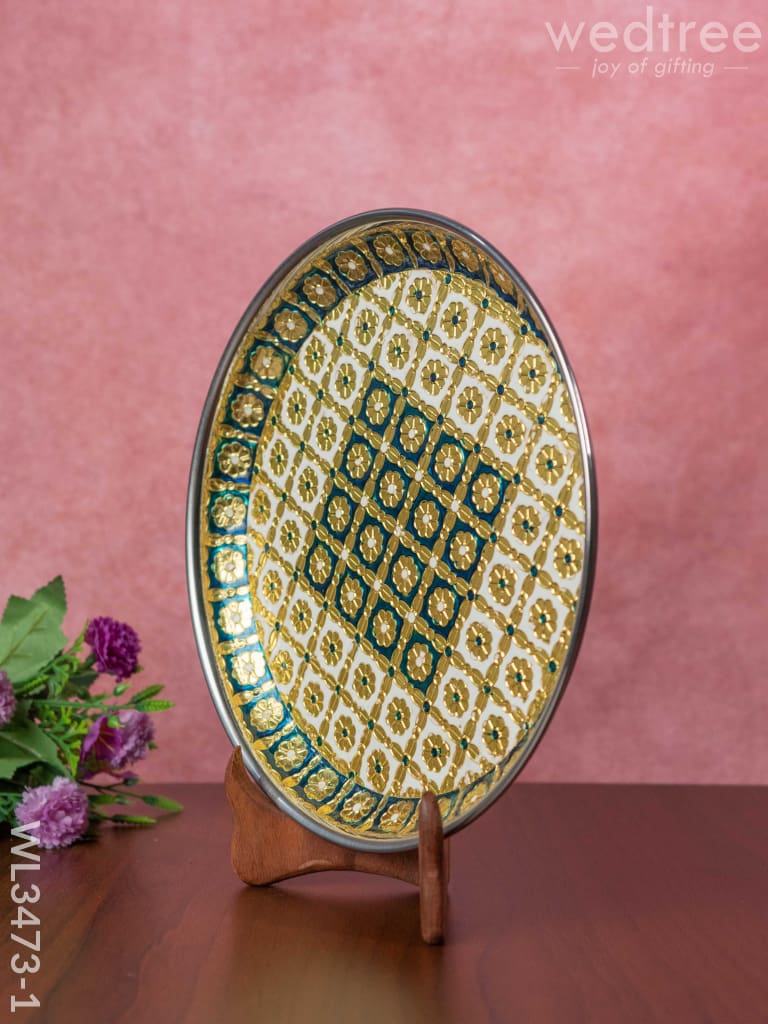 Meenakari Plate - 10 inch