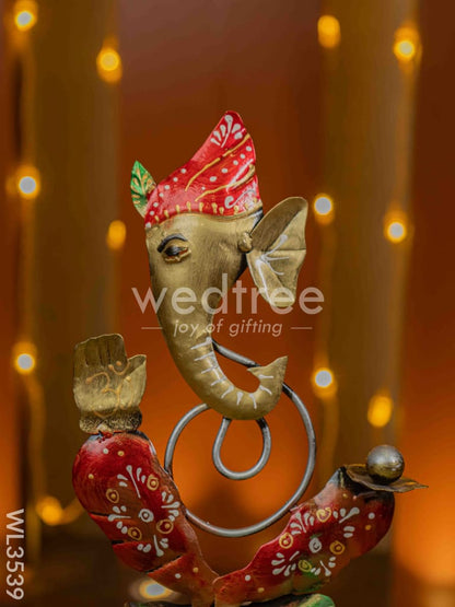 Metal Ganesha T Light Holder