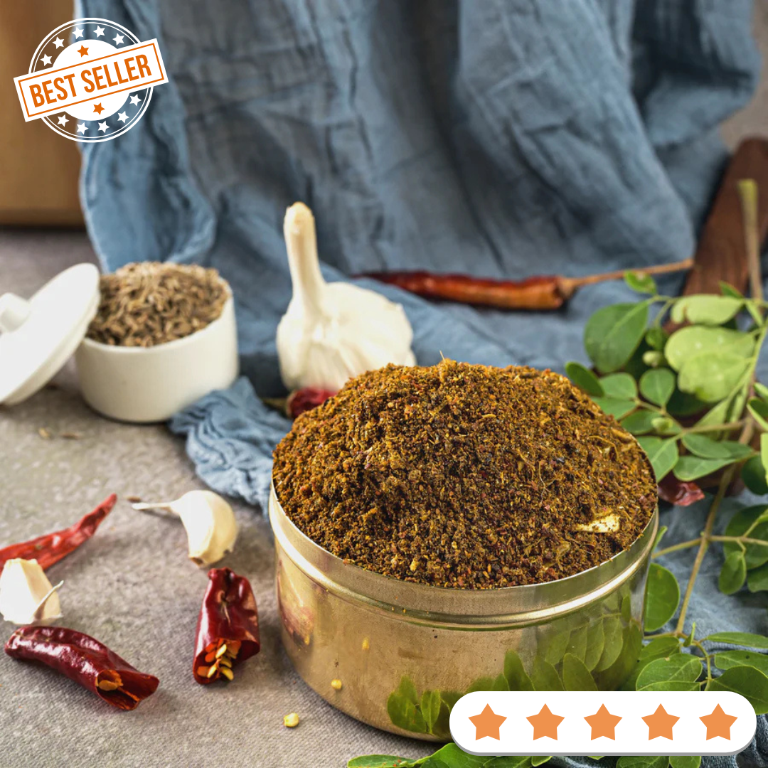Munaga Akku Karam - Podi - Buy Online from Vellanki Foods | Desify