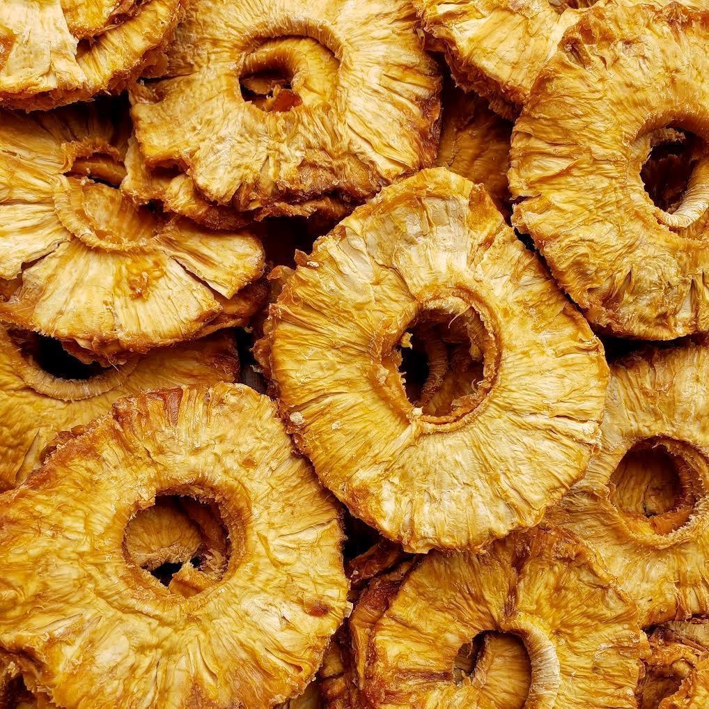 ORGANIC PINEAPPLE, dried, slices