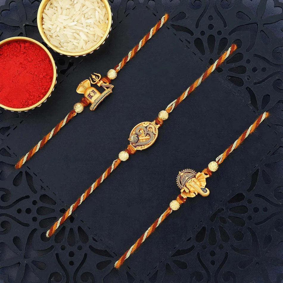 Spiritual Beliefs Set of 3 Rakhis