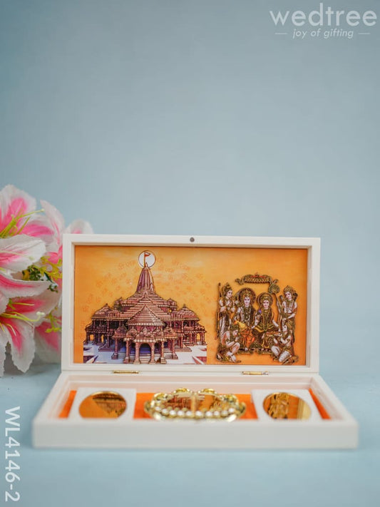 Paduka Prayer Box (Large) -  Ram Dharbar