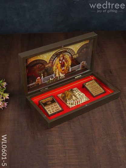 Paduka Prayer Box (Large) - Sai Baba