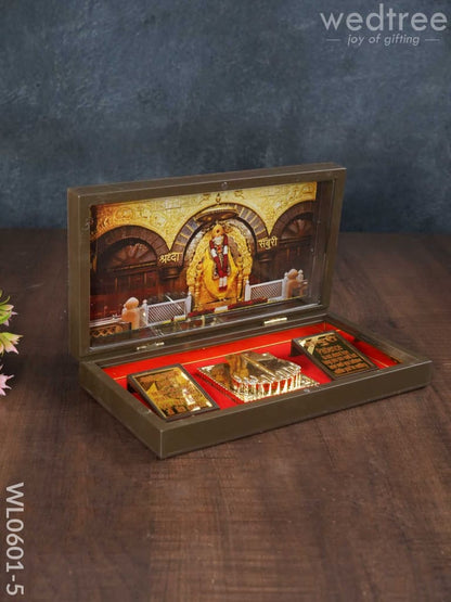 Paduka Prayer Box (Large) - Sai Baba