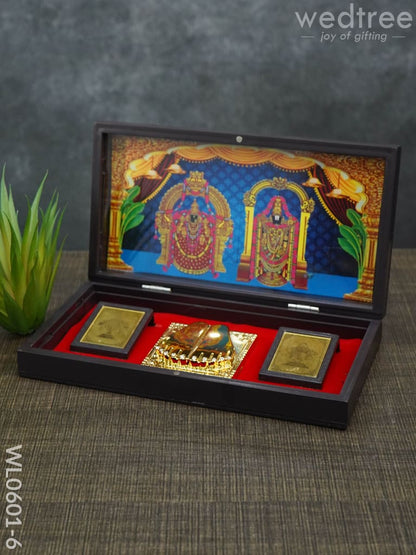 Paduka Prayer Box (Large) - Tirupathi Balaji Padmavathi Thayar