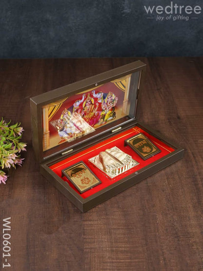 Paduka Prayer Box (Large) - Tirupathi Balaji