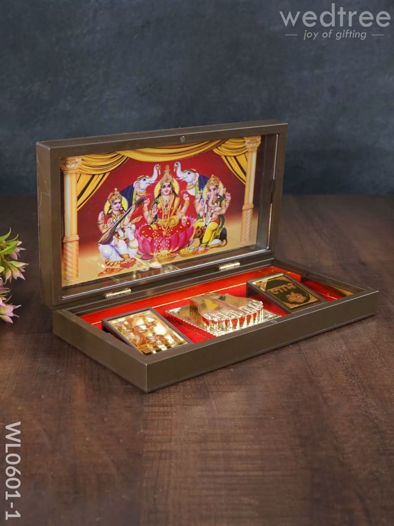 Paduka Prayer Box (Large) - Tirupathi Balaji