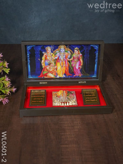 Paduka Prayer Box Shri Ram Darbar (Large)