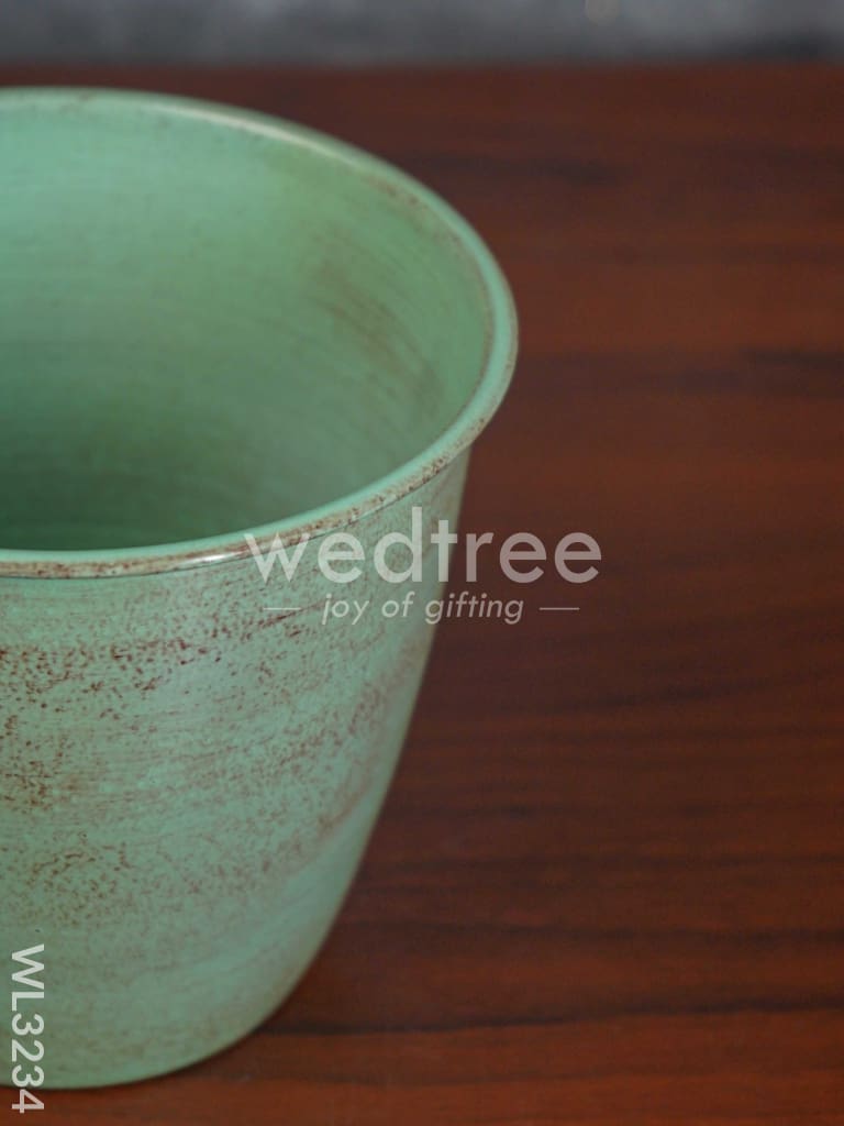 Pastel Green Planter Pot & Stand