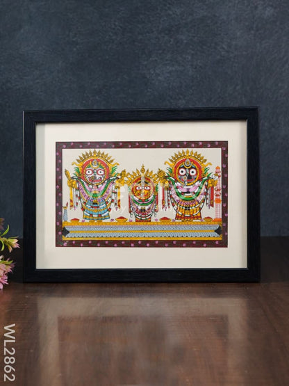 Pattachitra Painting Lord Jagannath Darbar - 10 x 7