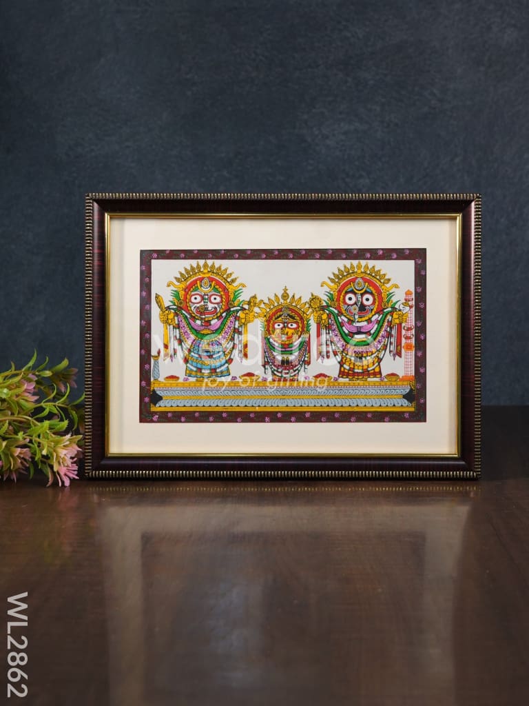 Pattachitra Painting Lord Jagannath Darbar - 10 x 7