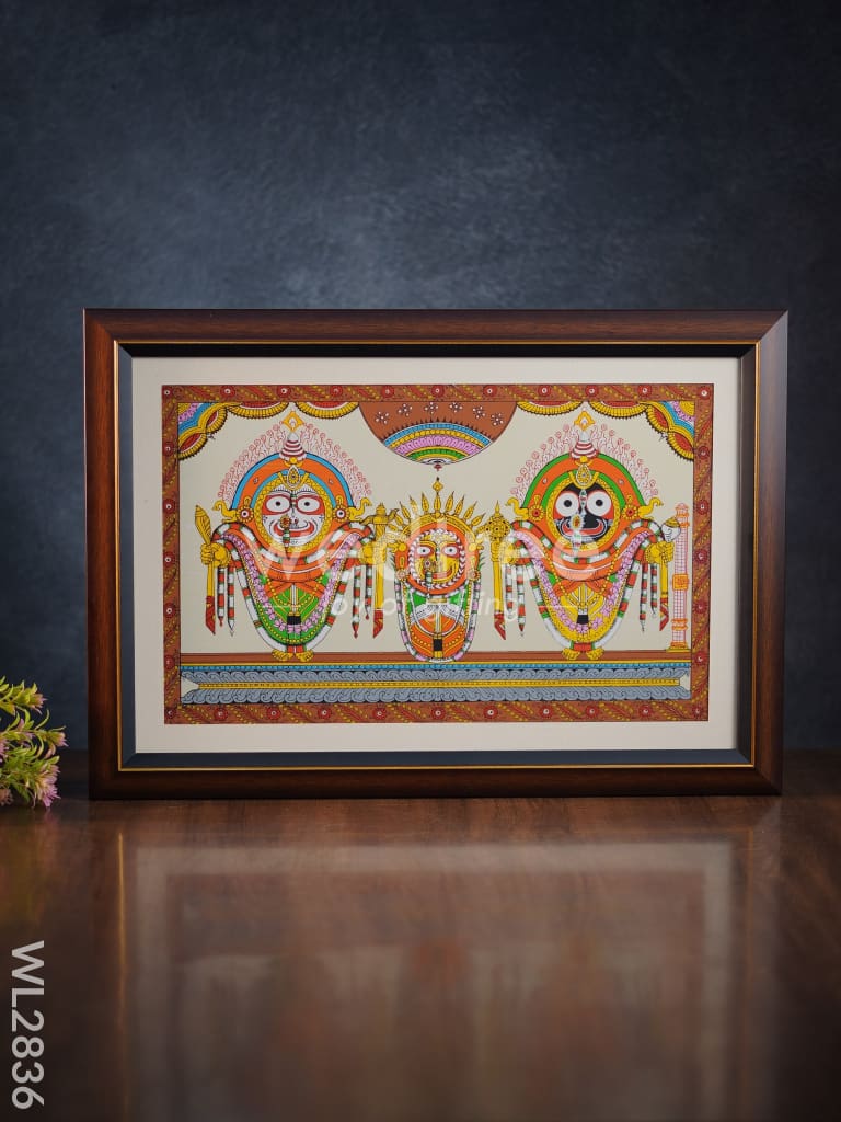 Pattachitra Painting Lord Jagannath Darbar - 18 x 12