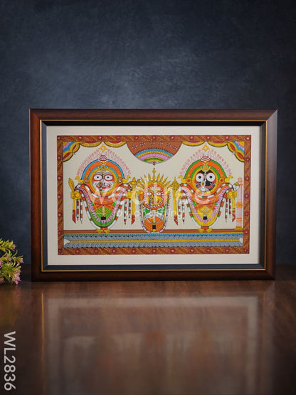 Pattachitra Painting Lord Jagannath Darbar - 18 x 12