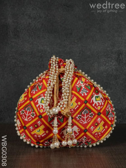 Potli bag with Patola Design