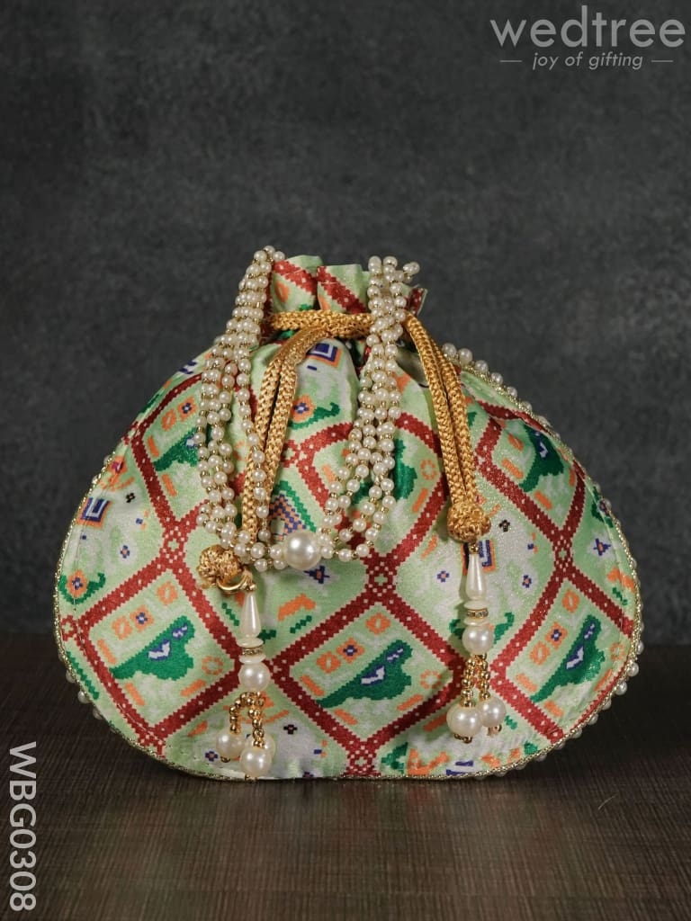 Potli bag with Patola Design