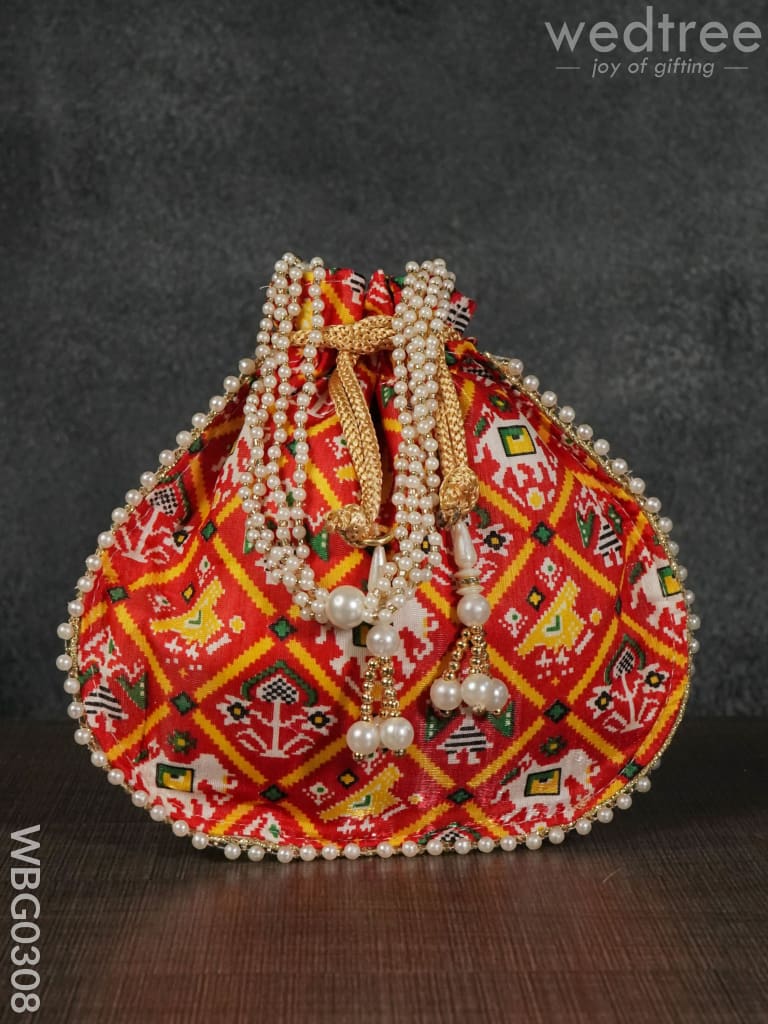 Potli bag with Patola Design