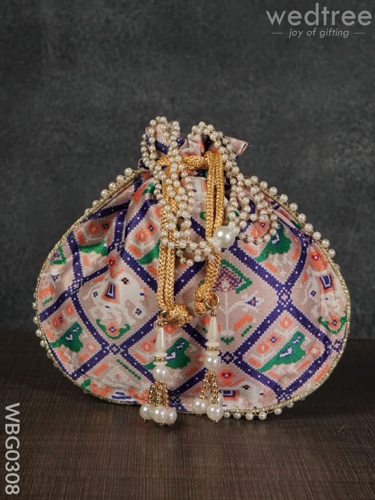 Potli bag with Patola Design