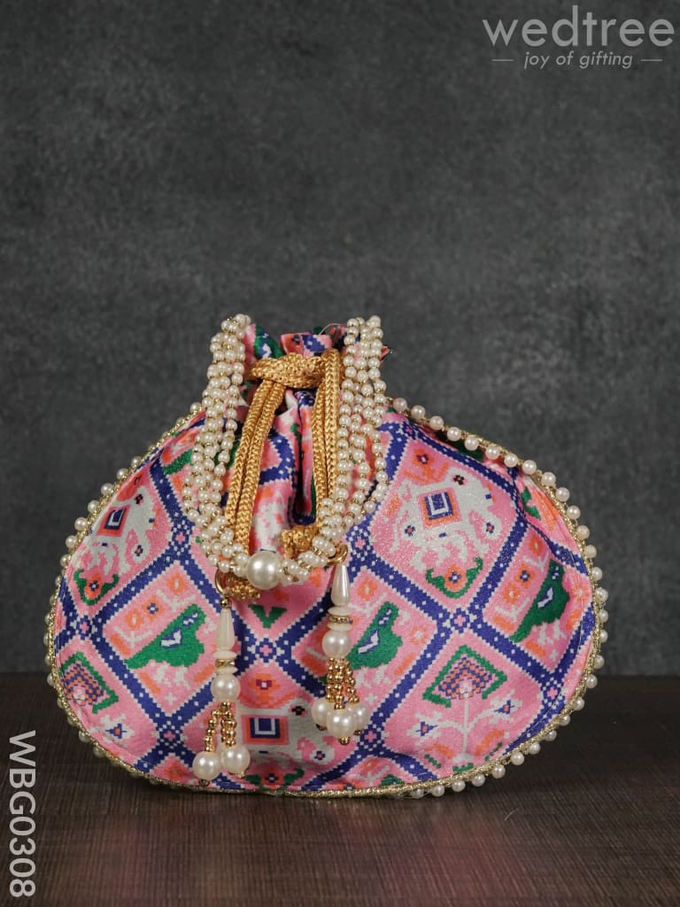 Potli bag with Patola Design