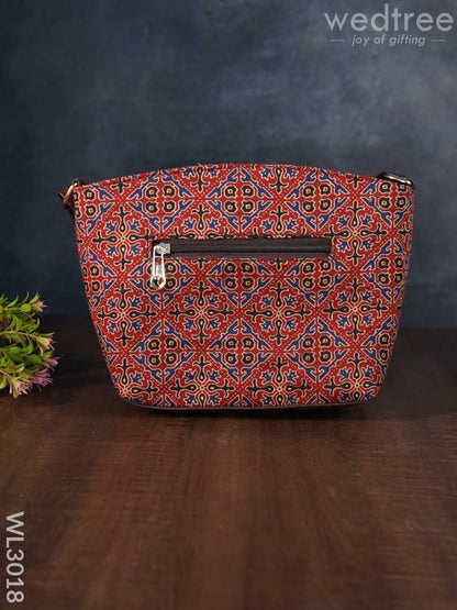 Printed Fabric Sling Bag