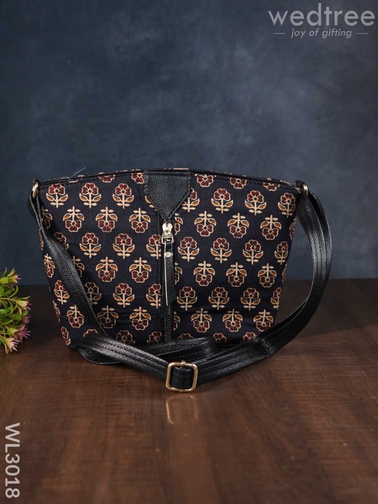 Printed Fabric Sling Bag